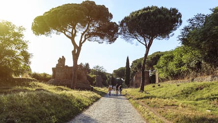 Private Appian Way e-bike tour with Yoga at Caffarella’s park